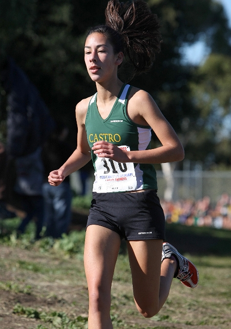 NCS XC D1 Girls-009.JPG - 2009 North Coast Section Cross Country Championships, Hayward High School, Hayward, California